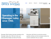 Tablet Screenshot of okanaganofficesystems.com